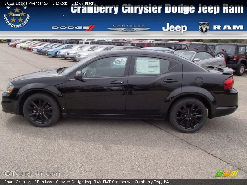 Black / Black 2013 Dodge Avenger SXT Blacktop