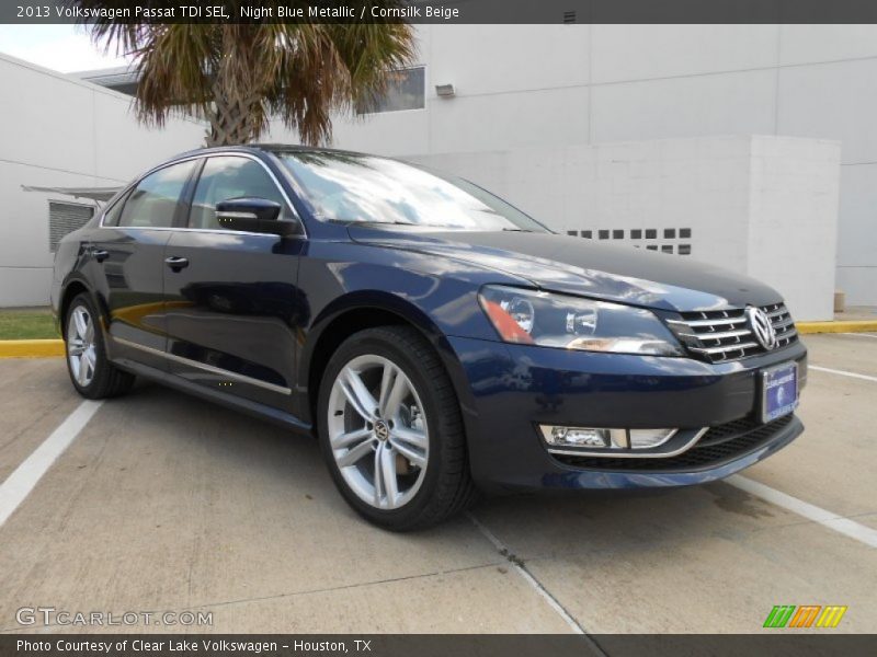 Night Blue Metallic / Cornsilk Beige 2013 Volkswagen Passat TDI SEL