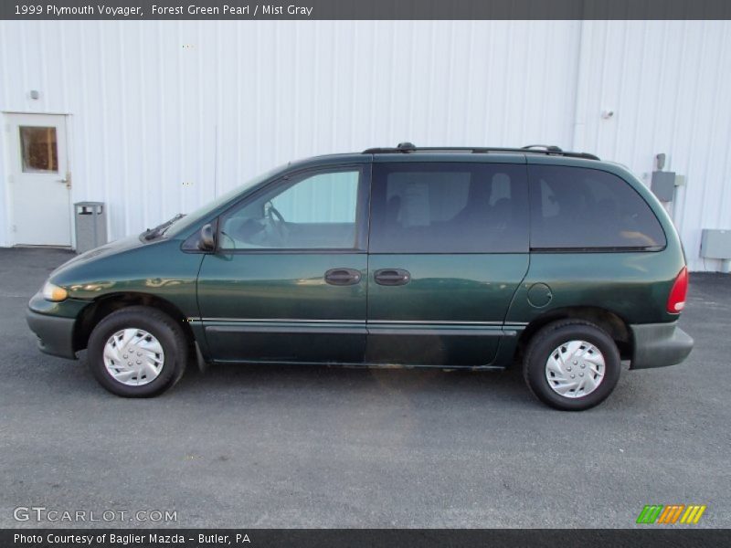 Forest Green Pearl / Mist Gray 1999 Plymouth Voyager