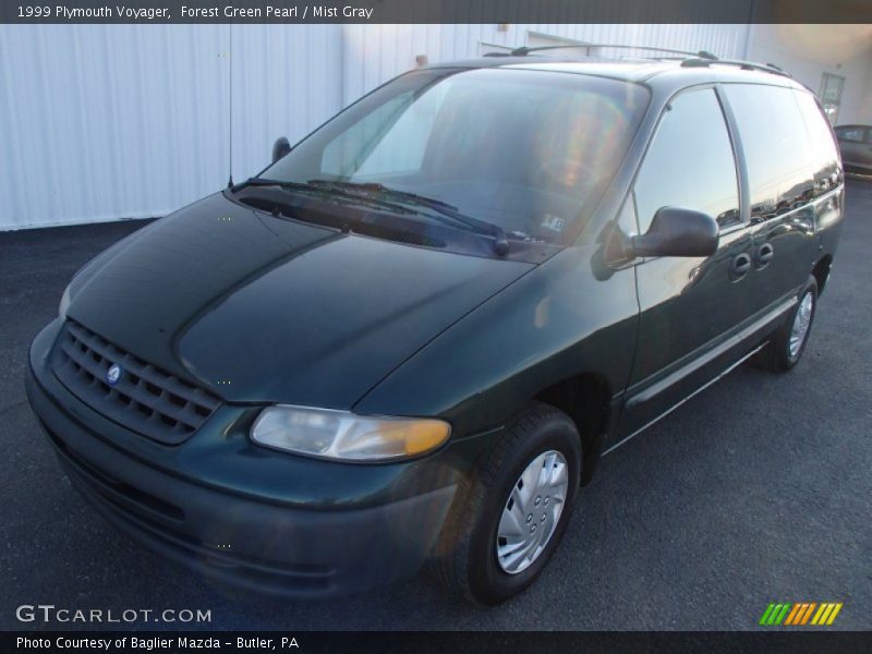 Forest Green Pearl / Mist Gray 1999 Plymouth Voyager