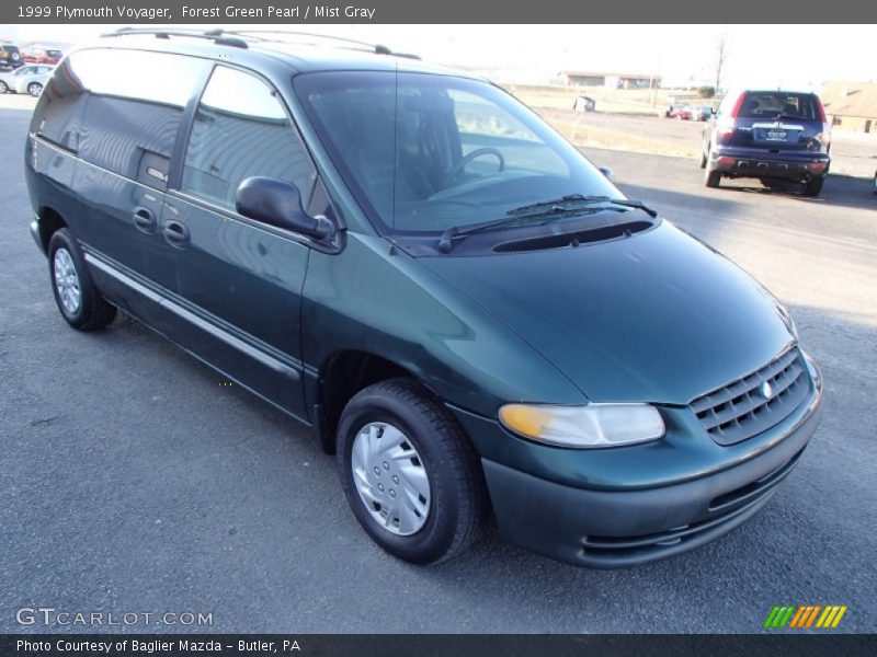 Forest Green Pearl / Mist Gray 1999 Plymouth Voyager