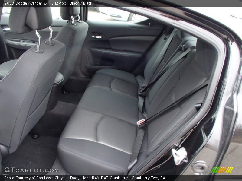 Rear Seat of 2013 Avenger SXT Blacktop