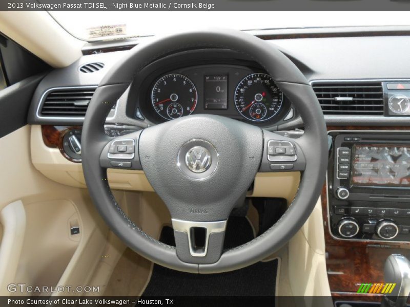 Night Blue Metallic / Cornsilk Beige 2013 Volkswagen Passat TDI SEL