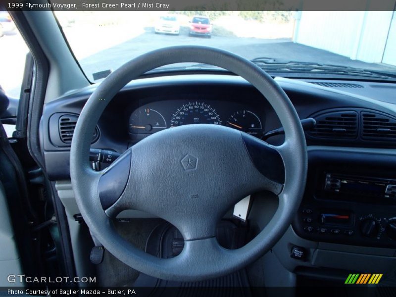 Forest Green Pearl / Mist Gray 1999 Plymouth Voyager
