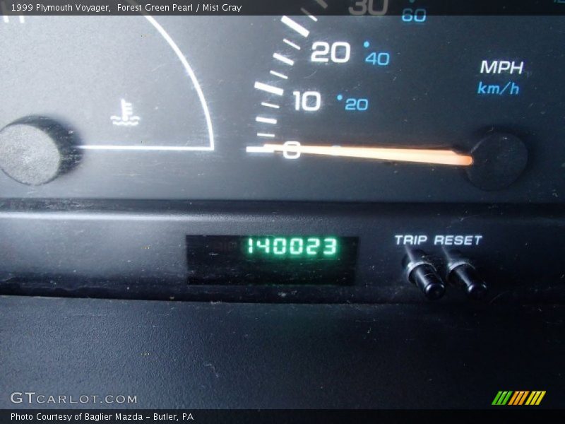 Forest Green Pearl / Mist Gray 1999 Plymouth Voyager