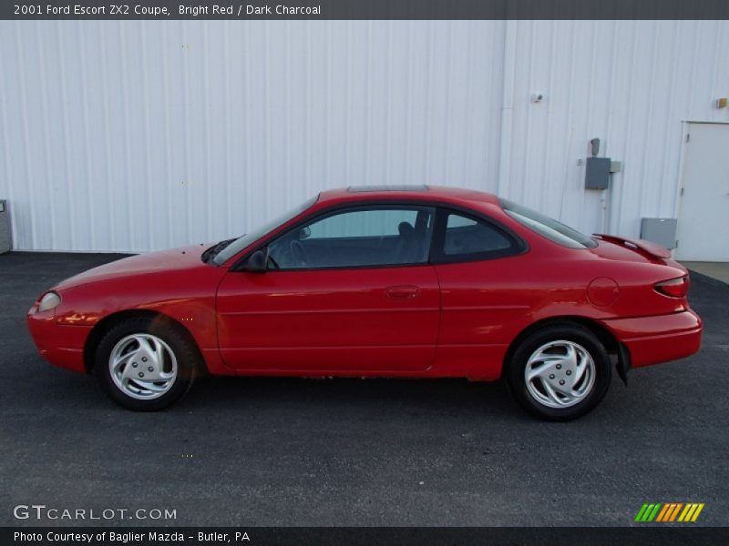 Bright Red / Dark Charcoal 2001 Ford Escort ZX2 Coupe