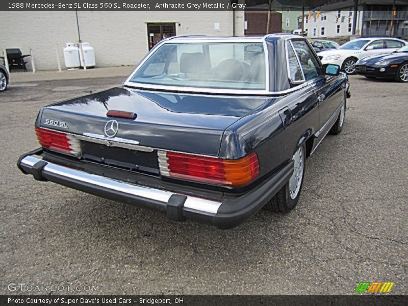 Anthracite Grey Metallic / Gray 1988 Mercedes-Benz SL Class 560 SL Roadster