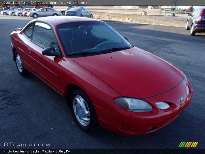 Bright Red / Dark Charcoal 2001 Ford Escort ZX2 Coupe