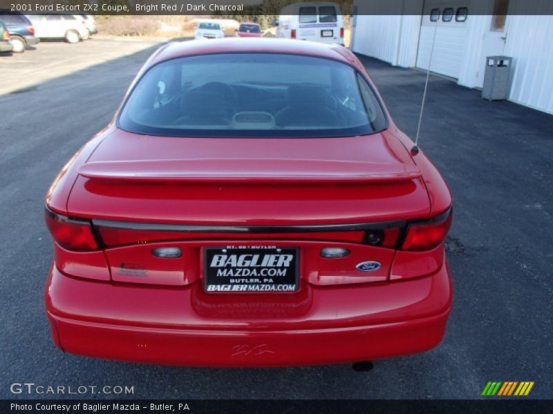 Bright Red / Dark Charcoal 2001 Ford Escort ZX2 Coupe