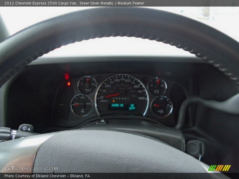 Sheer Silver Metallic / Medium Pewter 2011 Chevrolet Express 2500 Cargo Van
