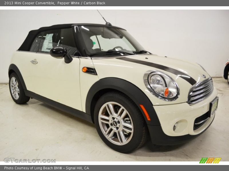 Pepper White / Carbon Black 2013 Mini Cooper Convertible