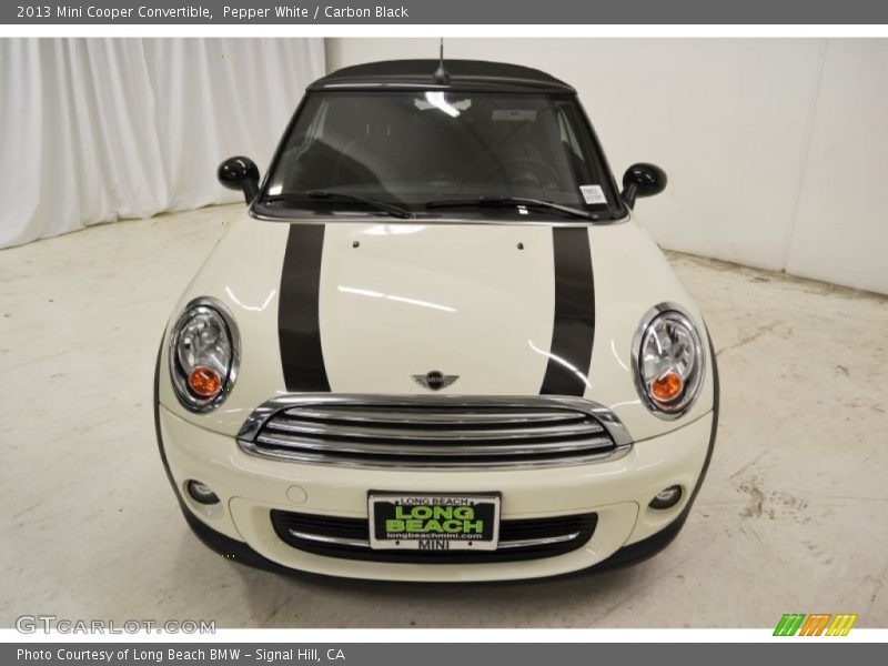 Pepper White / Carbon Black 2013 Mini Cooper Convertible