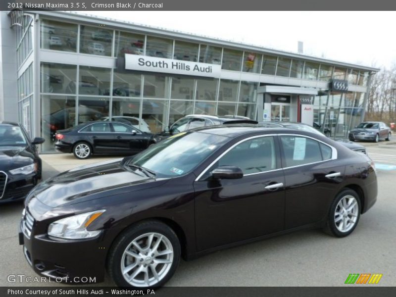 Crimson Black / Charcoal 2012 Nissan Maxima 3.5 S