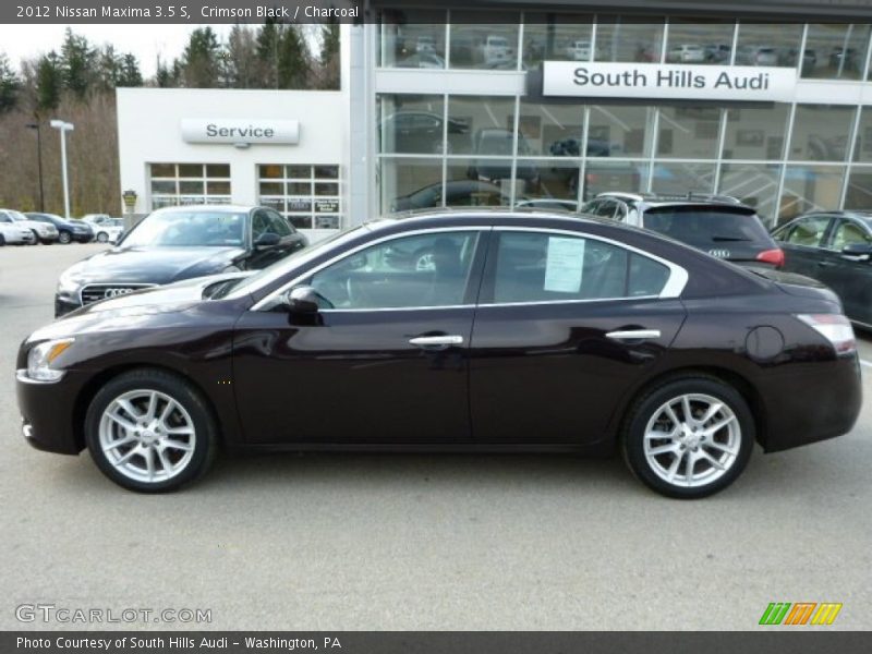 Crimson Black / Charcoal 2012 Nissan Maxima 3.5 S