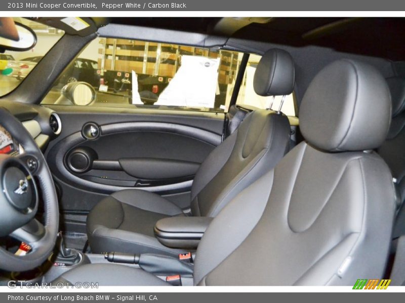 Pepper White / Carbon Black 2013 Mini Cooper Convertible