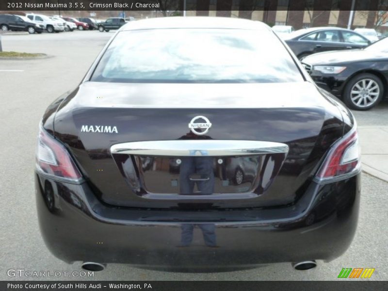 Crimson Black / Charcoal 2012 Nissan Maxima 3.5 S