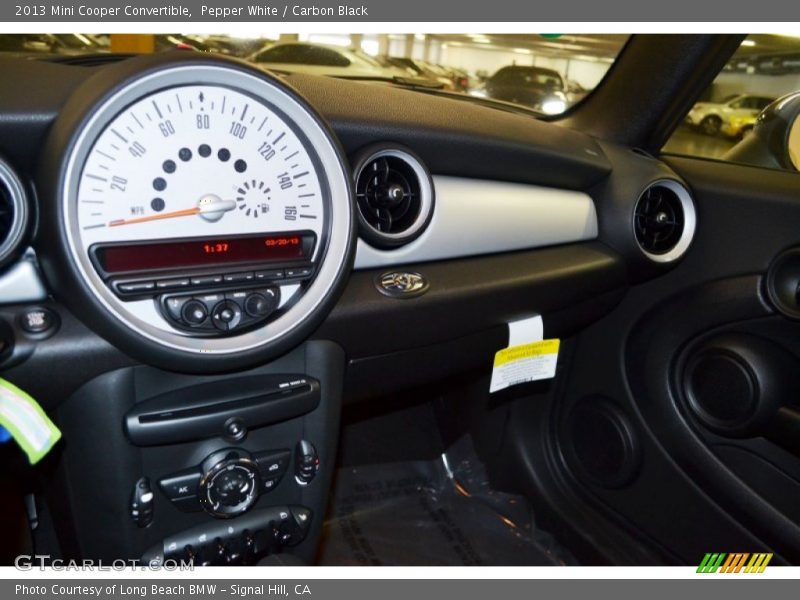 Pepper White / Carbon Black 2013 Mini Cooper Convertible