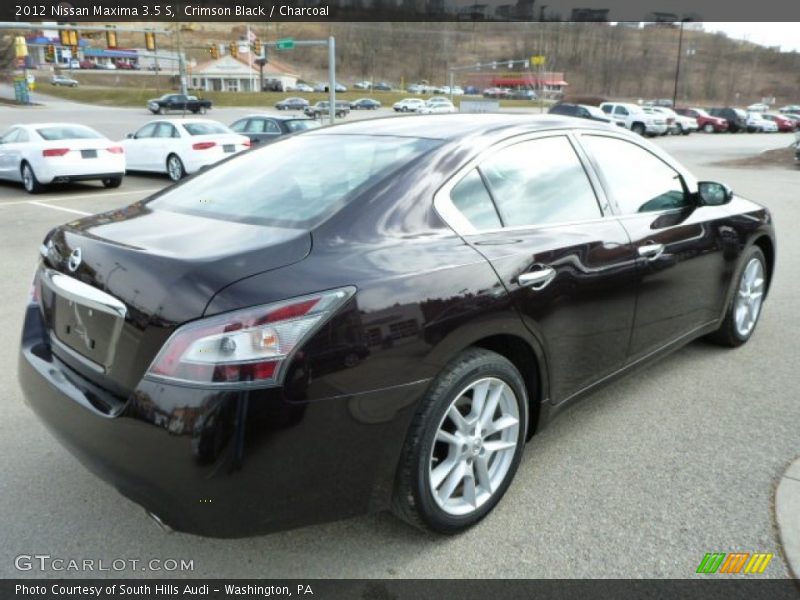 Crimson Black / Charcoal 2012 Nissan Maxima 3.5 S