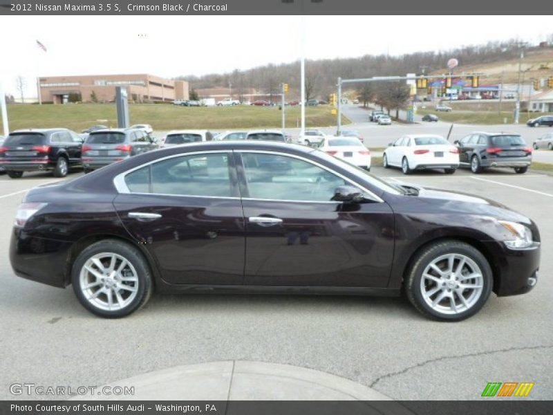 Crimson Black / Charcoal 2012 Nissan Maxima 3.5 S