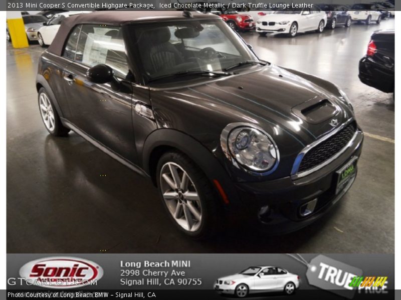 Iced Chocolate Metallic / Dark Truffle Lounge Leather 2013 Mini Cooper S Convertible Highgate Package
