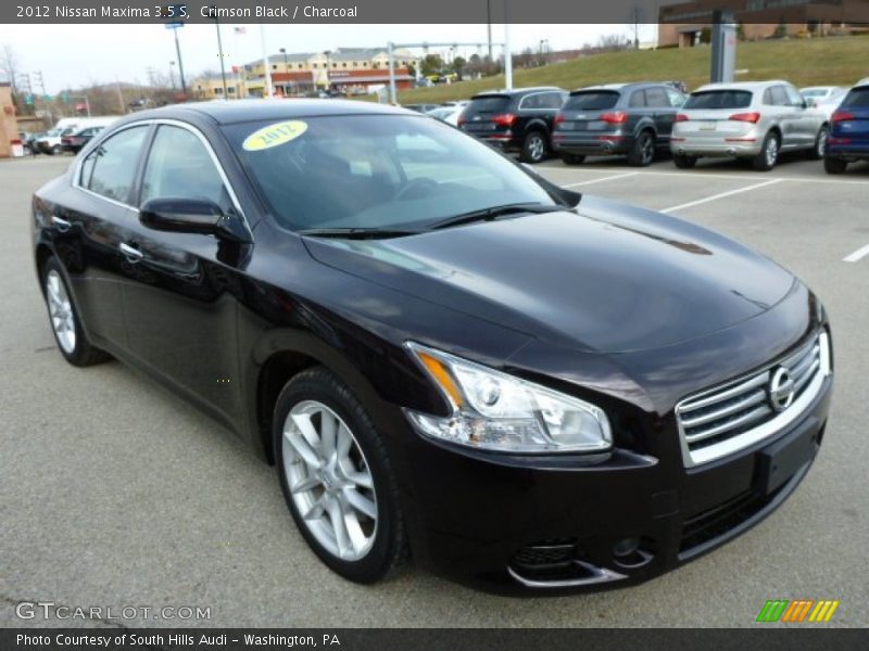 Crimson Black / Charcoal 2012 Nissan Maxima 3.5 S