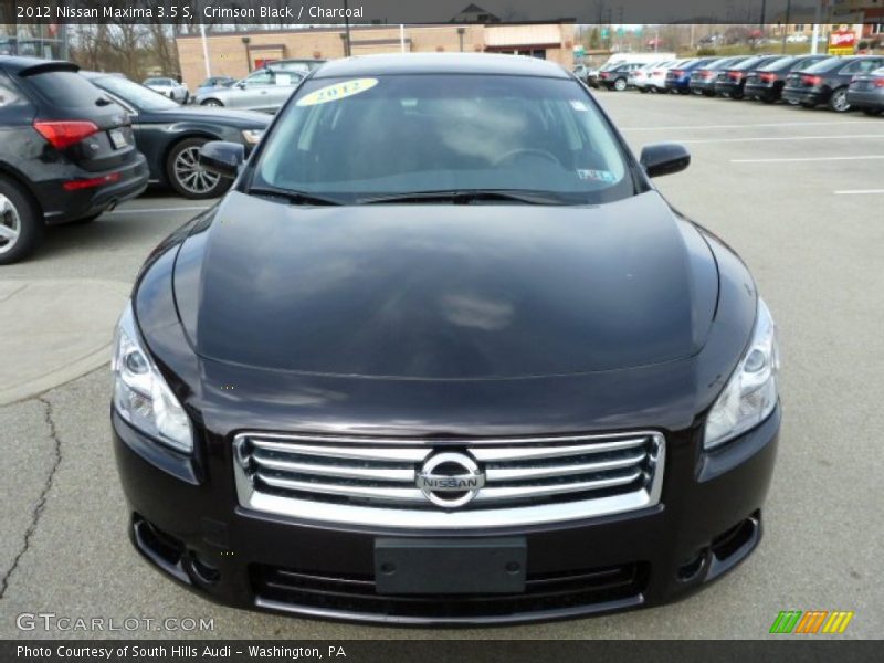 Crimson Black / Charcoal 2012 Nissan Maxima 3.5 S