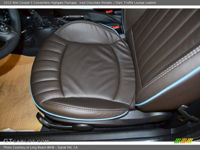 Front Seat of 2013 Cooper S Convertible Highgate Package