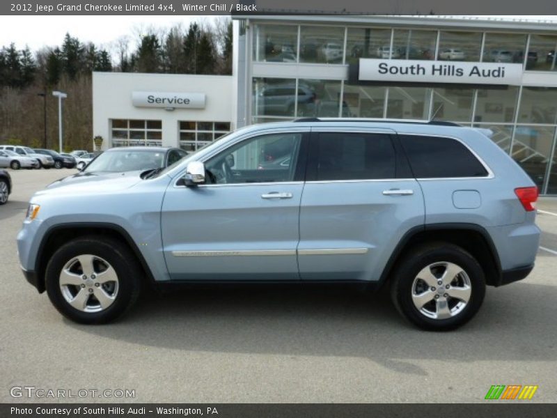 Winter Chill / Black 2012 Jeep Grand Cherokee Limited 4x4