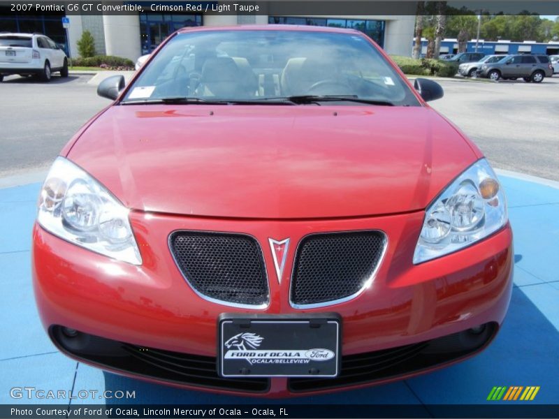 Crimson Red / Light Taupe 2007 Pontiac G6 GT Convertible