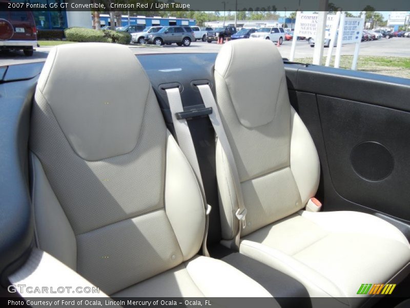 Crimson Red / Light Taupe 2007 Pontiac G6 GT Convertible