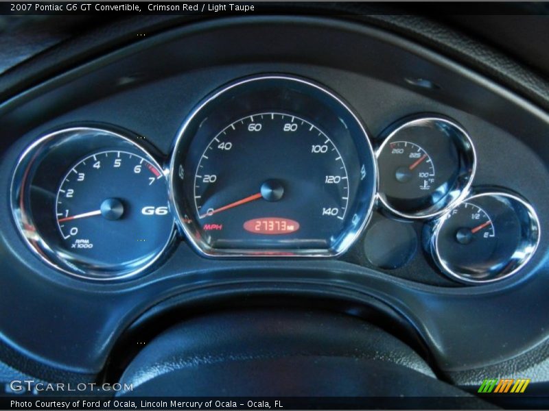 Crimson Red / Light Taupe 2007 Pontiac G6 GT Convertible