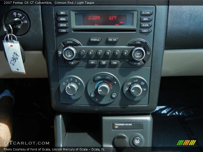 Crimson Red / Light Taupe 2007 Pontiac G6 GT Convertible