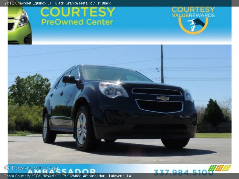 Black Granite Metallic / Jet Black 2011 Chevrolet Equinox LT