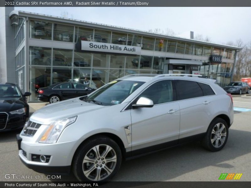 Radiant Silver Metallic / Titanium/Ebony 2012 Cadillac SRX Performance AWD