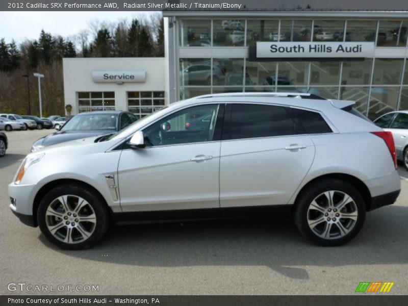 Radiant Silver Metallic / Titanium/Ebony 2012 Cadillac SRX Performance AWD