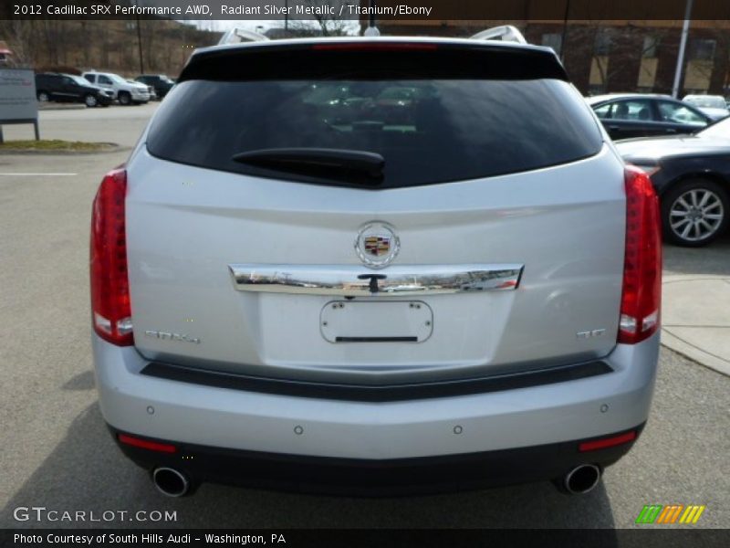 Radiant Silver Metallic / Titanium/Ebony 2012 Cadillac SRX Performance AWD