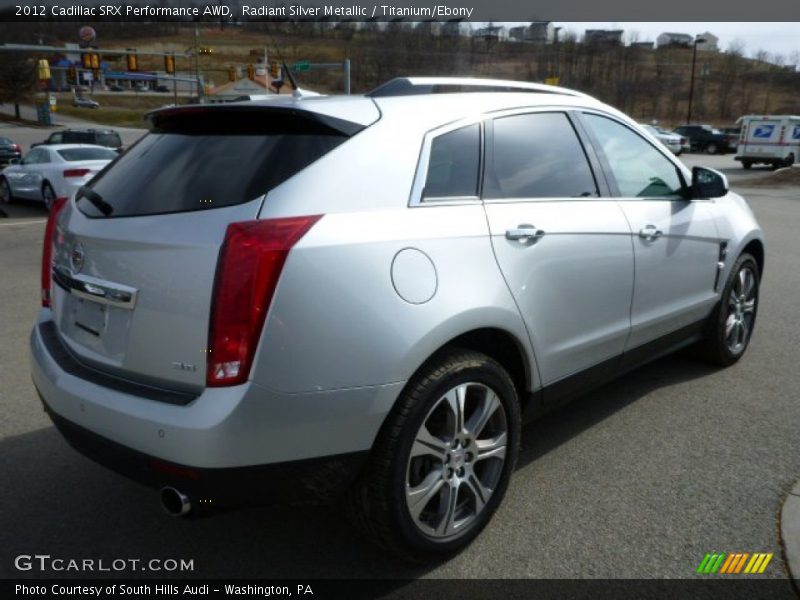 Radiant Silver Metallic / Titanium/Ebony 2012 Cadillac SRX Performance AWD
