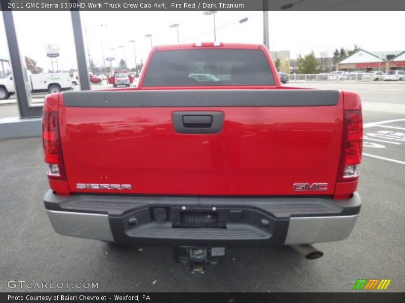 Fire Red / Dark Titanium 2011 GMC Sierra 3500HD Work Truck Crew Cab 4x4