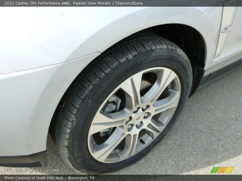 Radiant Silver Metallic / Titanium/Ebony 2012 Cadillac SRX Performance AWD