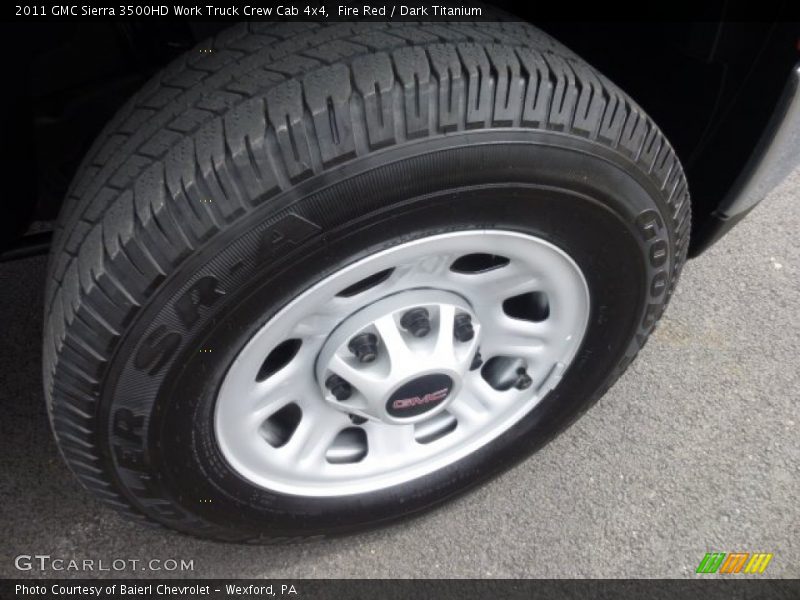 Fire Red / Dark Titanium 2011 GMC Sierra 3500HD Work Truck Crew Cab 4x4