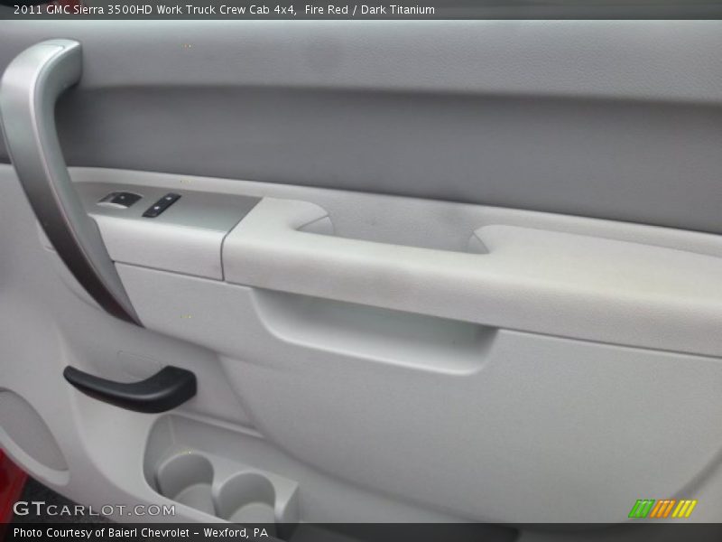 Fire Red / Dark Titanium 2011 GMC Sierra 3500HD Work Truck Crew Cab 4x4