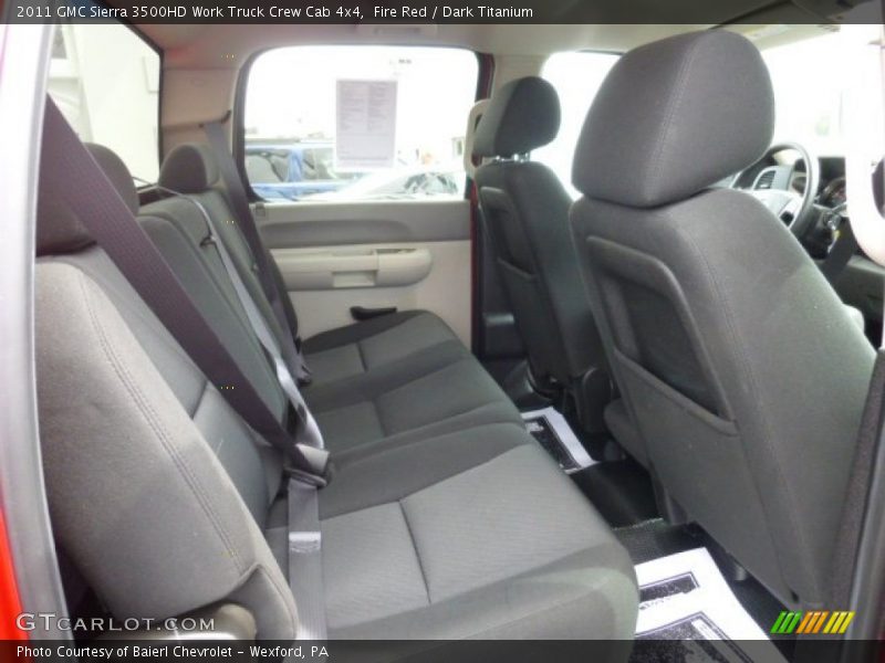 Fire Red / Dark Titanium 2011 GMC Sierra 3500HD Work Truck Crew Cab 4x4