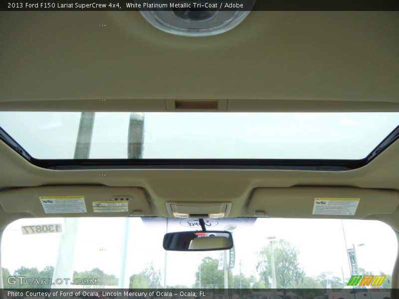 Sunroof of 2013 F150 Lariat SuperCrew 4x4