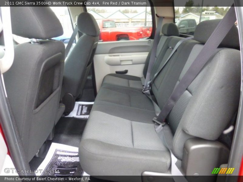 Fire Red / Dark Titanium 2011 GMC Sierra 3500HD Work Truck Crew Cab 4x4