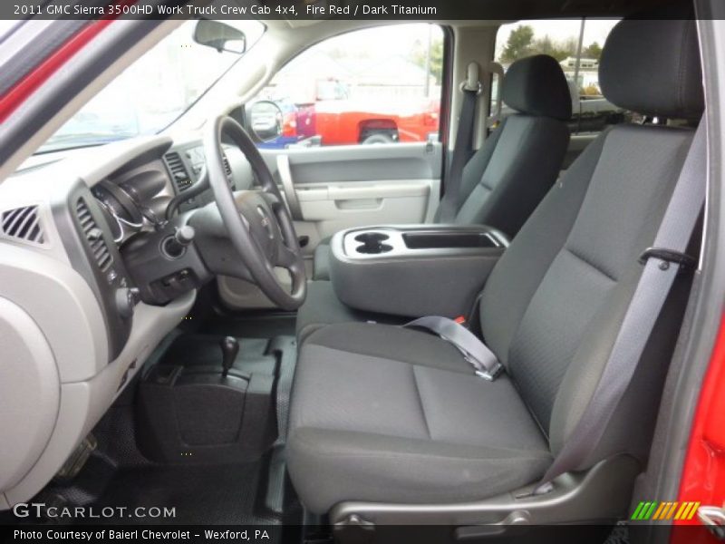  2011 Sierra 3500HD Work Truck Crew Cab 4x4 Dark Titanium Interior