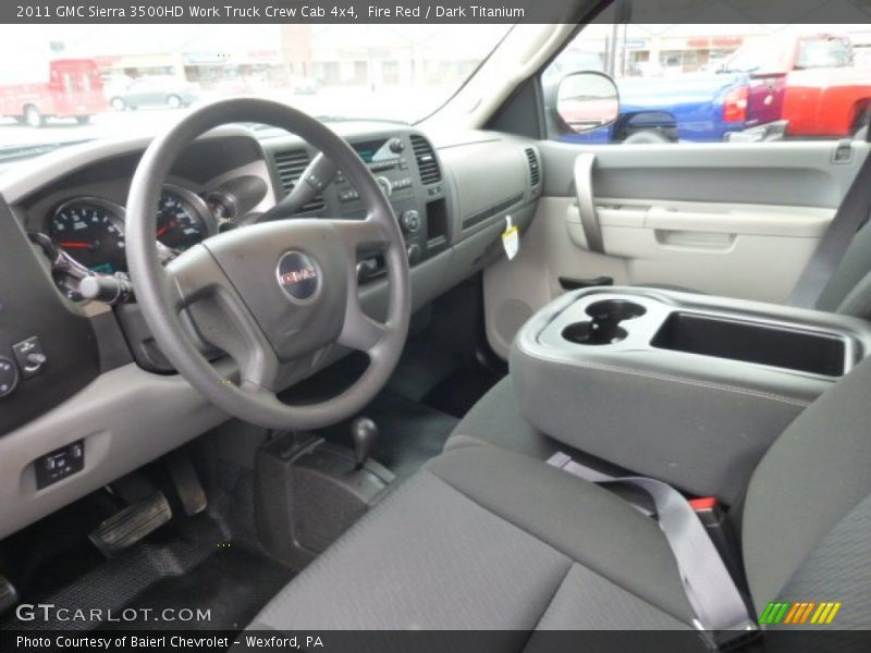 Fire Red / Dark Titanium 2011 GMC Sierra 3500HD Work Truck Crew Cab 4x4