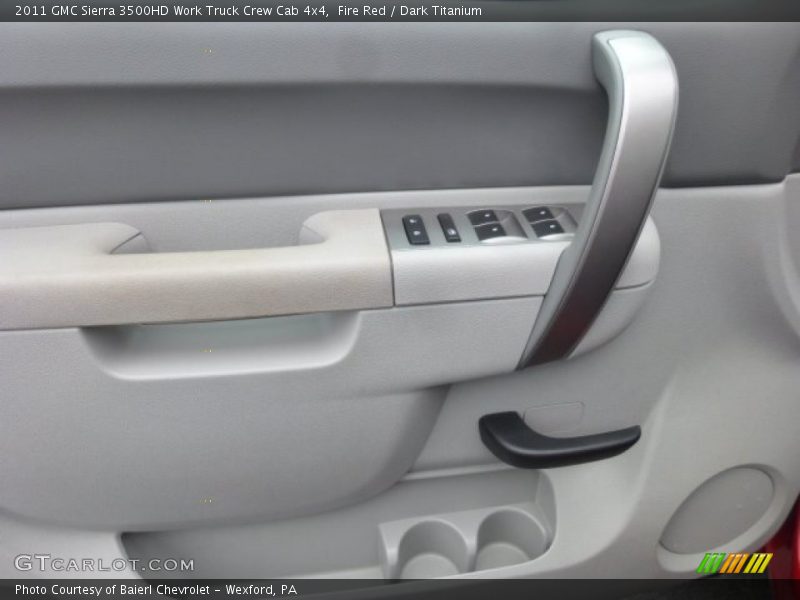 Fire Red / Dark Titanium 2011 GMC Sierra 3500HD Work Truck Crew Cab 4x4