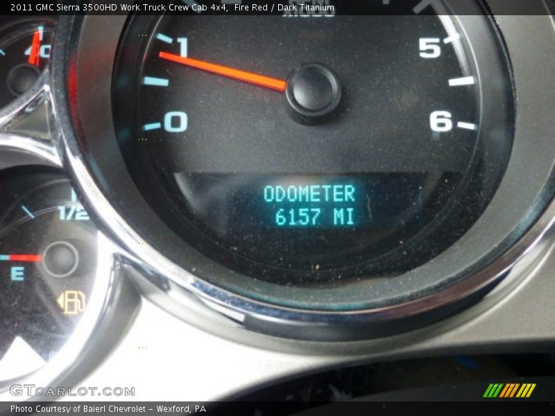 Fire Red / Dark Titanium 2011 GMC Sierra 3500HD Work Truck Crew Cab 4x4