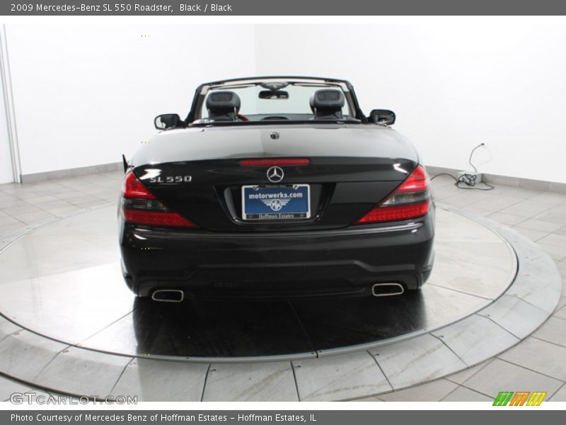 Black / Black 2009 Mercedes-Benz SL 550 Roadster