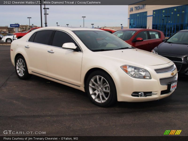 White Diamond Tricoat / Cocoa/Cashmere 2012 Chevrolet Malibu LTZ